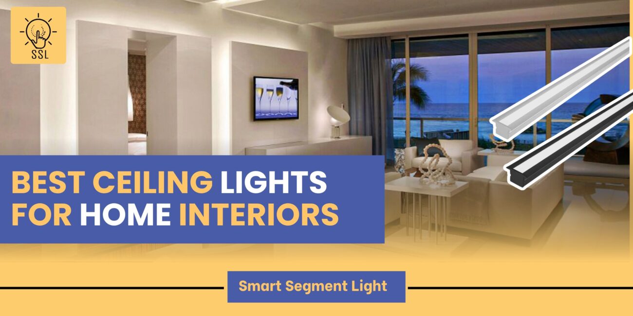 Modern ceiling lights for home interiors in stylish living room