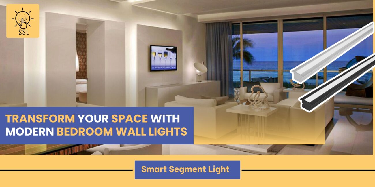 Modern bedroom featuring stylish wall lights that create a warm, elegant, and contemporary atmosphere.